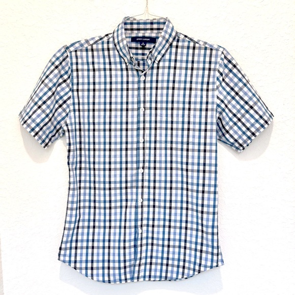 Bowery & Broome Men’s Short Sleeve Button Down Shirt - Picture 1 of 5